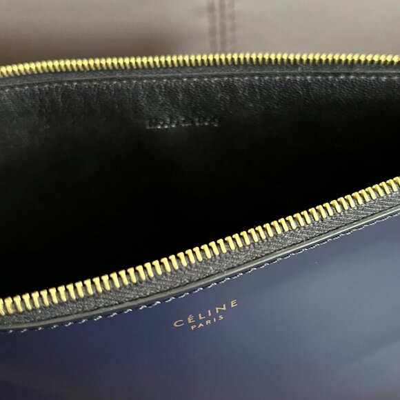 Céline Solo Evening Clutch by Phoebe Philo, in Navy - Picture 7 of 10